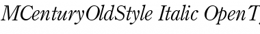 Download Century Old Style Italic Font