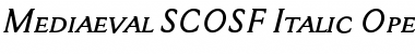 Download Mediaeval SCOSF Italic Font