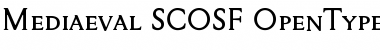 Download Mediaeval SCOSF Regular Font