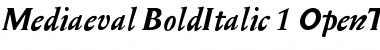 Download Mediaeval BoldItalic Font
