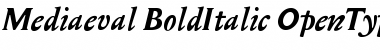 Download Mediaeval Bold Italic Font