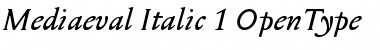 Download Mediaeval Italic Font