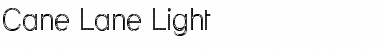 Download Cane Lane Light Regular Font