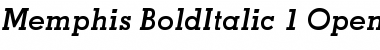 Download Memphis Bold Italic Font