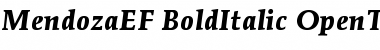 Download MendozaEF BoldItalic Font