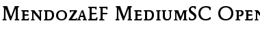 Download MendozaEF MediumSC Font