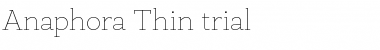 Download Anaphora Trial Font