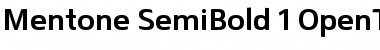Download Mentone SemiBold Font