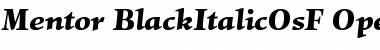 Download Mentor Black Italic OsF Font