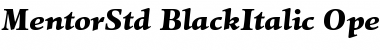 Download Mentor Std Black Italic Font