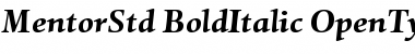 Download Mentor Std Bold Italic Font