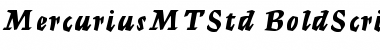 Download Mercurius MT Std Bold Script Font
