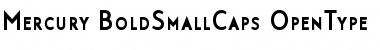 Download Mercury Bold SmallCaps Font