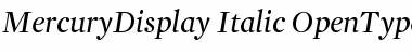 Download Mercury Display Italic Font