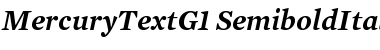 Download Mercury Text G1 Semibold Italic Font