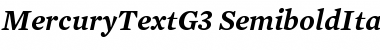 Download Mercury Text G3 Semibold Italic Font