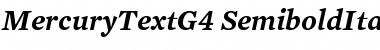 Download Mercury Text G4 Semibold Italic Font