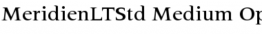 Download Meridien LT Std Medium Font
