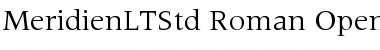 Download Meridien LT Std Roman Font