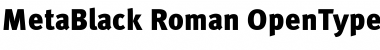 Download Meta Black Roman Font