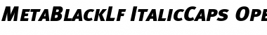 Download Meta Black Lf Caps Italic Font