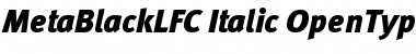 Download MetaBlackLFC Italic Font