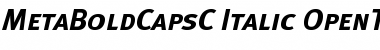 Download MetaBoldCapsC Italic Font