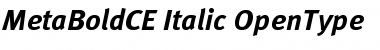 Download MetaBoldCE Italic Font