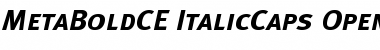 Download MetaBoldCE ItalicCaps Font