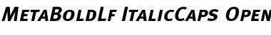 Download Meta Bold Lf Caps Italic Font