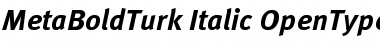 Download MetaBoldTurk Italic Font