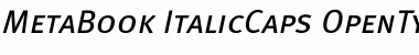Download Meta Book Caps Italic Font