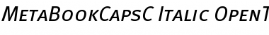 Download MetaBookCapsC Italic Font