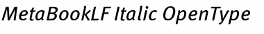 Download Meta Book Lf Italic Font
