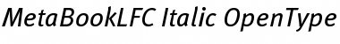Download MetaBookLFC Italic Font
