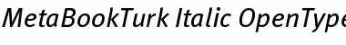 Download MetaBookTurk Italic Font