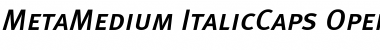 Download Meta Medium Caps Italic Font