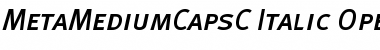 Download MetaMediumCapsC Italic Font