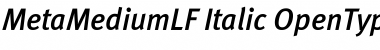 Download Meta Medium Lf Italic Font