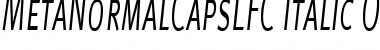 Download MetaNormalCapsLFC Italic Font