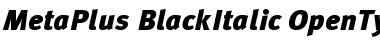 Download MetaPlus BlackItalic Font