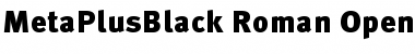 Download MetaPlusBlack- Roman Font