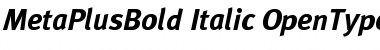 Download MetaPlusBold- Italic Font