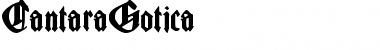 Download CantaraGotica Regular Font