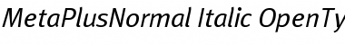 Download MetaPlusNormal- Italic Font