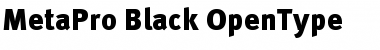 Download MetaPro-Black Regular Font