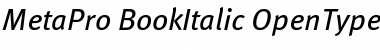 Download MetaPro-BookItalic Regular Font
