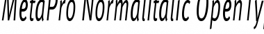 Download MetaPro-NormalItalic Regular Font