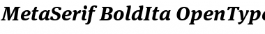 Download MetaSerif-BoldIta Regular Font