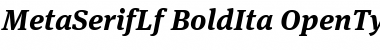 Download MetaSerifLf-BoldIta Regular Font